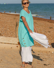 Load image into Gallery viewer, Coconut Button Linen Dress