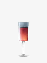 Load image into Gallery viewer, Gems Champagne Flute 210ml Assorted Sapphire x 4