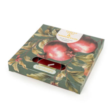 Load image into Gallery viewer, Set of 9 Tealights- Forest Pine & Pomegranate 6pk