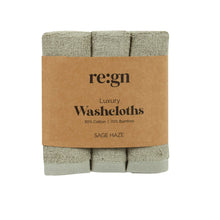 Load image into Gallery viewer, Re:gn Luxury Bamboo Face Cloths – Ultra-Soft - 3 Pack