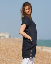 Load image into Gallery viewer, Coconut Button Linen Dress