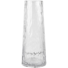 Load image into Gallery viewer, Glass Vase Clear Ripple Short