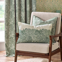 Load image into Gallery viewer, Morris & Co Marigold Embroidered Rectangular Cushion