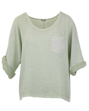 Load image into Gallery viewer, Linen and Cotton Blend Pocket Top