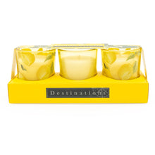 Load image into Gallery viewer, Sicilian Orchard Trio Mini Votives with Lemon Grove Scent