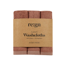 Load image into Gallery viewer, Re:gn Luxury Bamboo Face Cloths – Ultra-Soft - 3 Pack