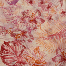 Load image into Gallery viewer, Tropical Leaf & Floral Print Tassel Scarf