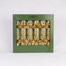 Load image into Gallery viewer, William Morris 13" Christmas Crackers Blue Gold Luxury