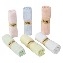 Load image into Gallery viewer, Re:gn Organic Bamboo Face Cloths – Ultra-Soft Eco Washcloths, Pastel 6 Pack