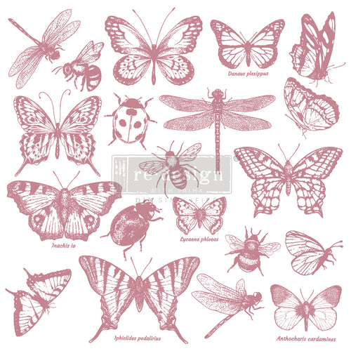 Redesign Decor Clear-Cling Stamps - Monarch Collection - 12x12 - Little Gems Interiors