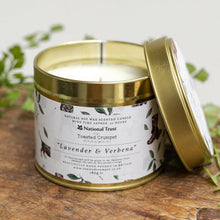 Load image into Gallery viewer, Lavender & Verbena Candle in a Matt Gold Tin