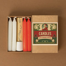 Load image into Gallery viewer, Christmas Candles &amp; Ceramic Holder
