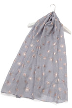 Load image into Gallery viewer, Rose Gold Dandelion Print Scarf
