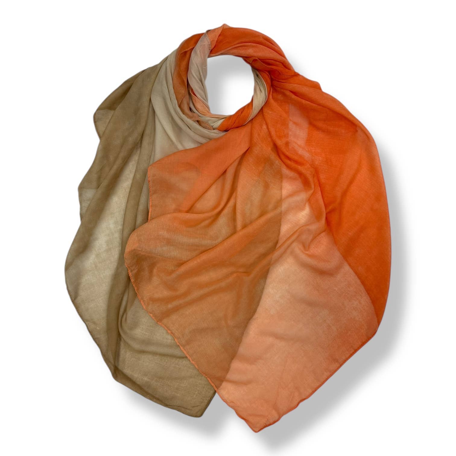 Ombre Lightweight Cotton Viscose Scarf
