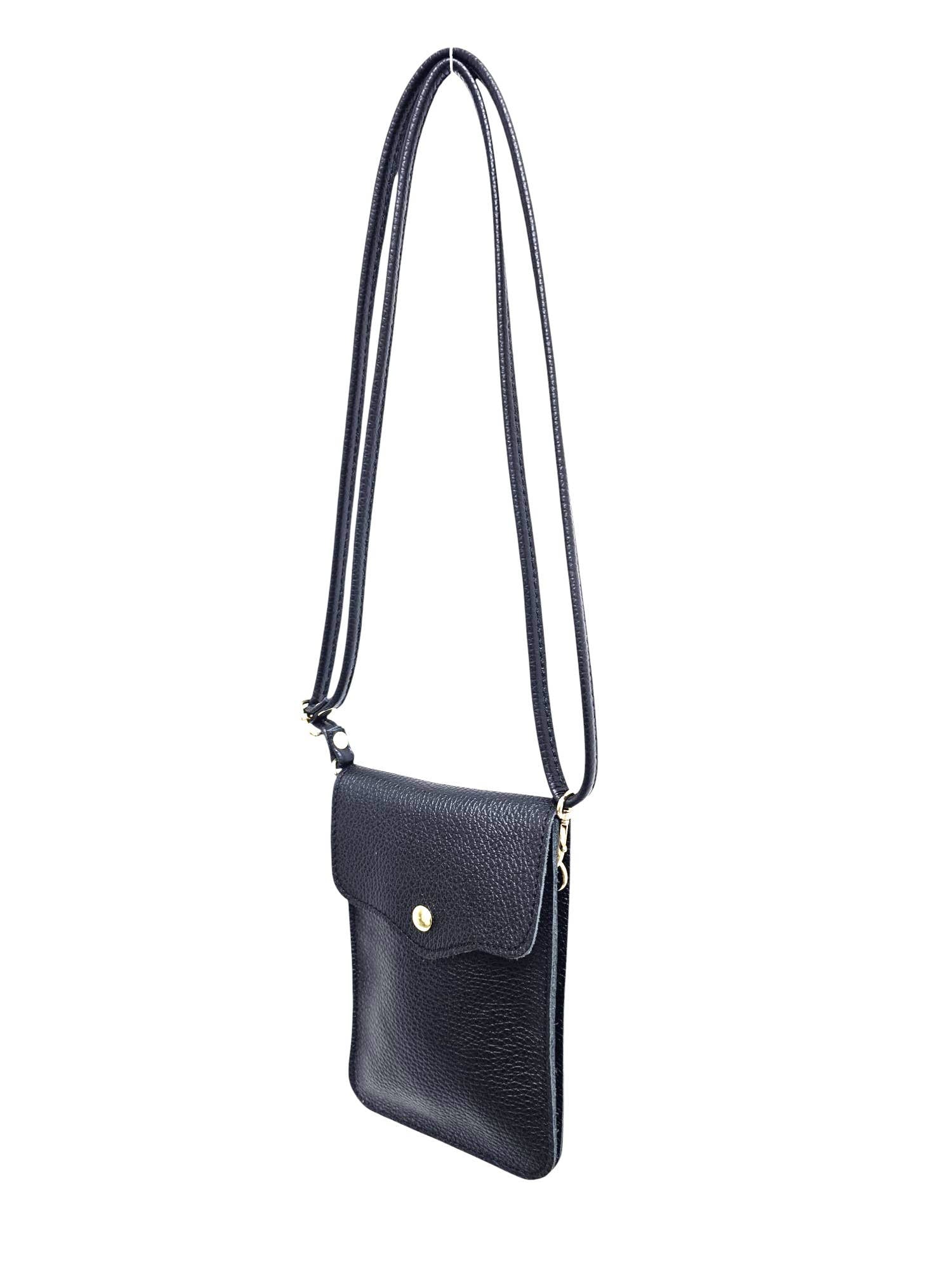 Italian Genuine Leather Mobile Cross Body Bag