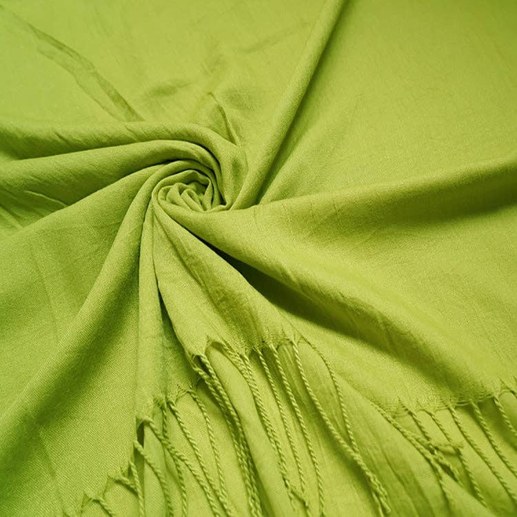 Plain Light Cotton Mix Large Scarf