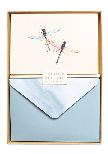 Boxed Notecard Set with Dragonflies