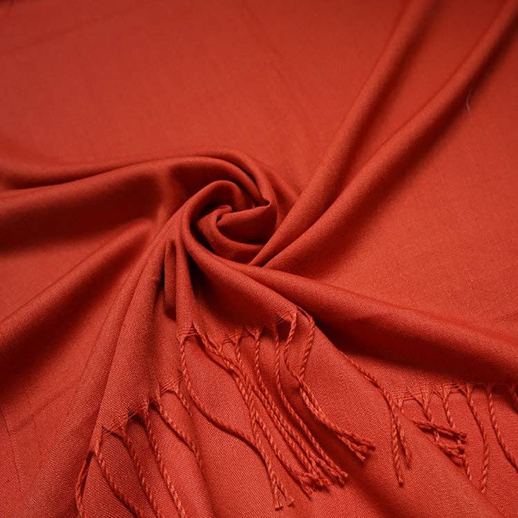 Plain Light Cotton Mix Large Scarf