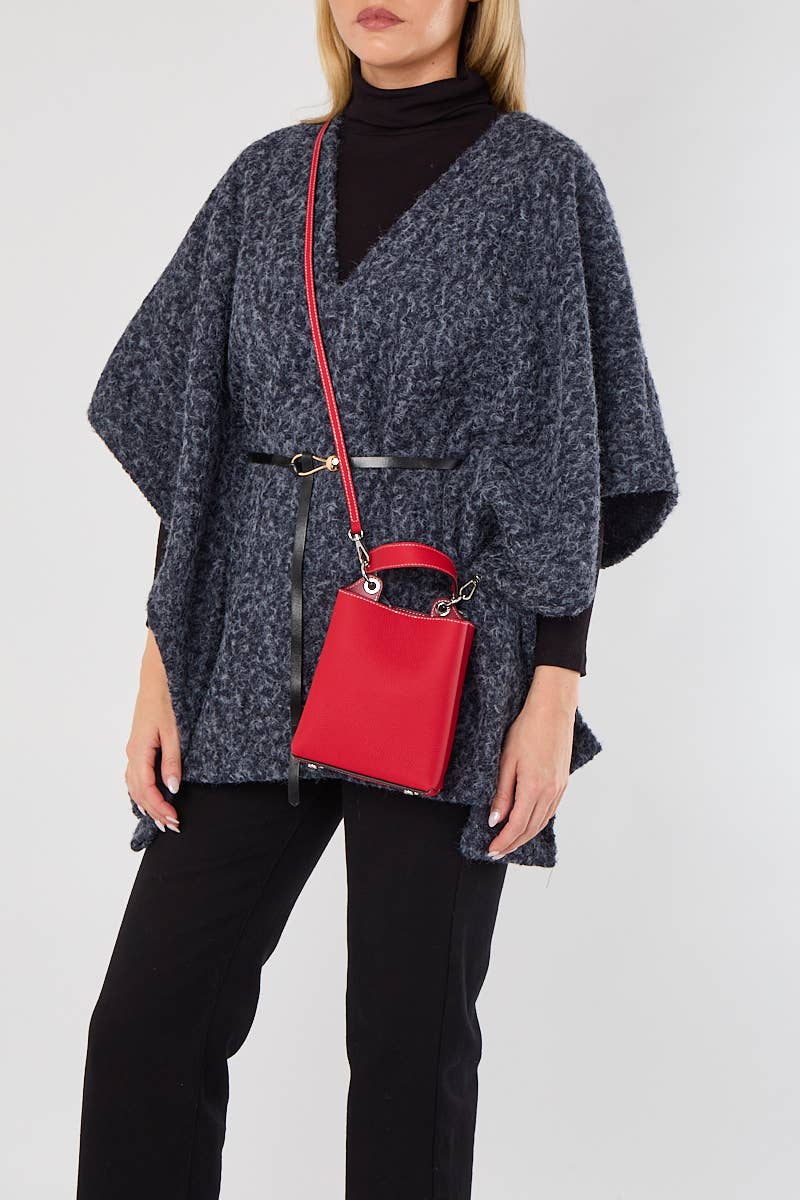Soft Genuine Leather 2 Compartment Hand Bag