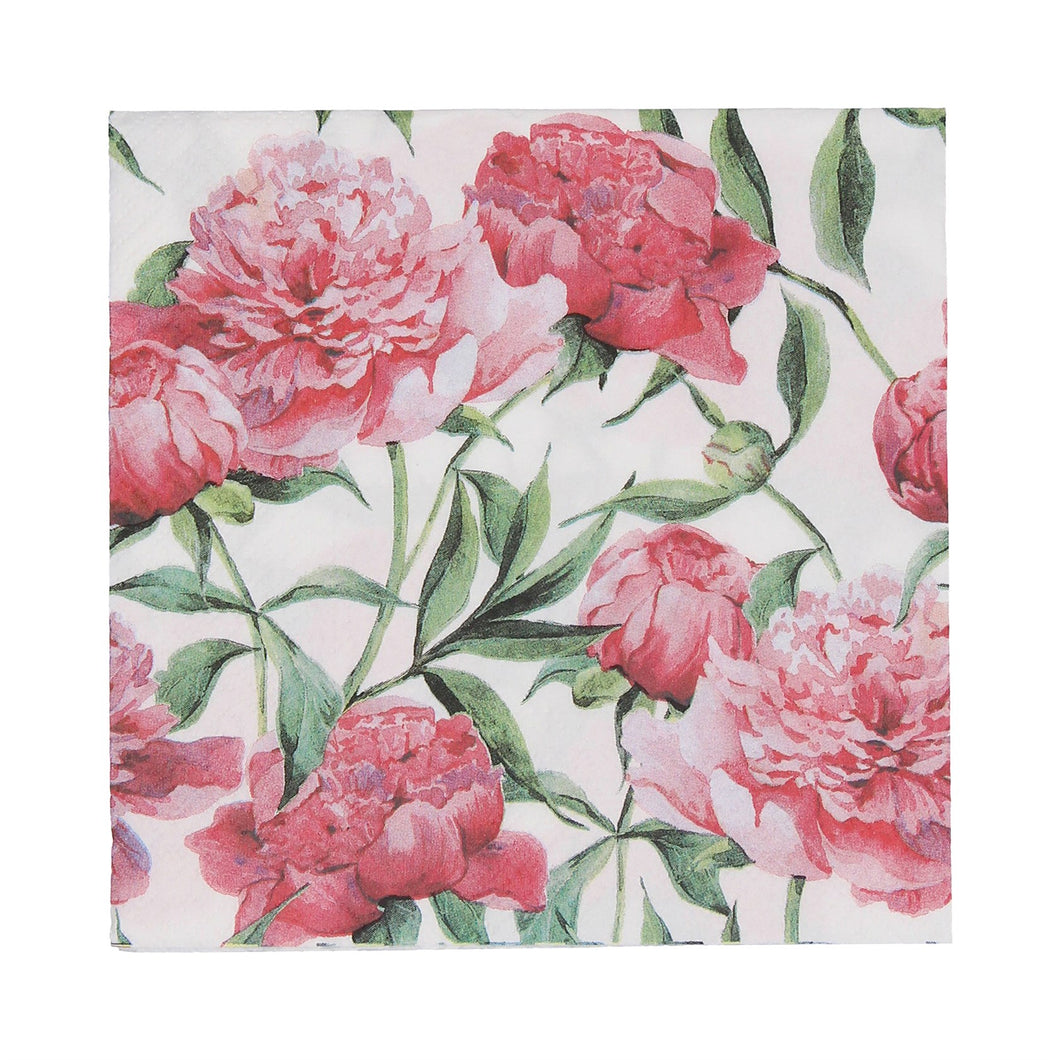 Paper Napkins - Peonies