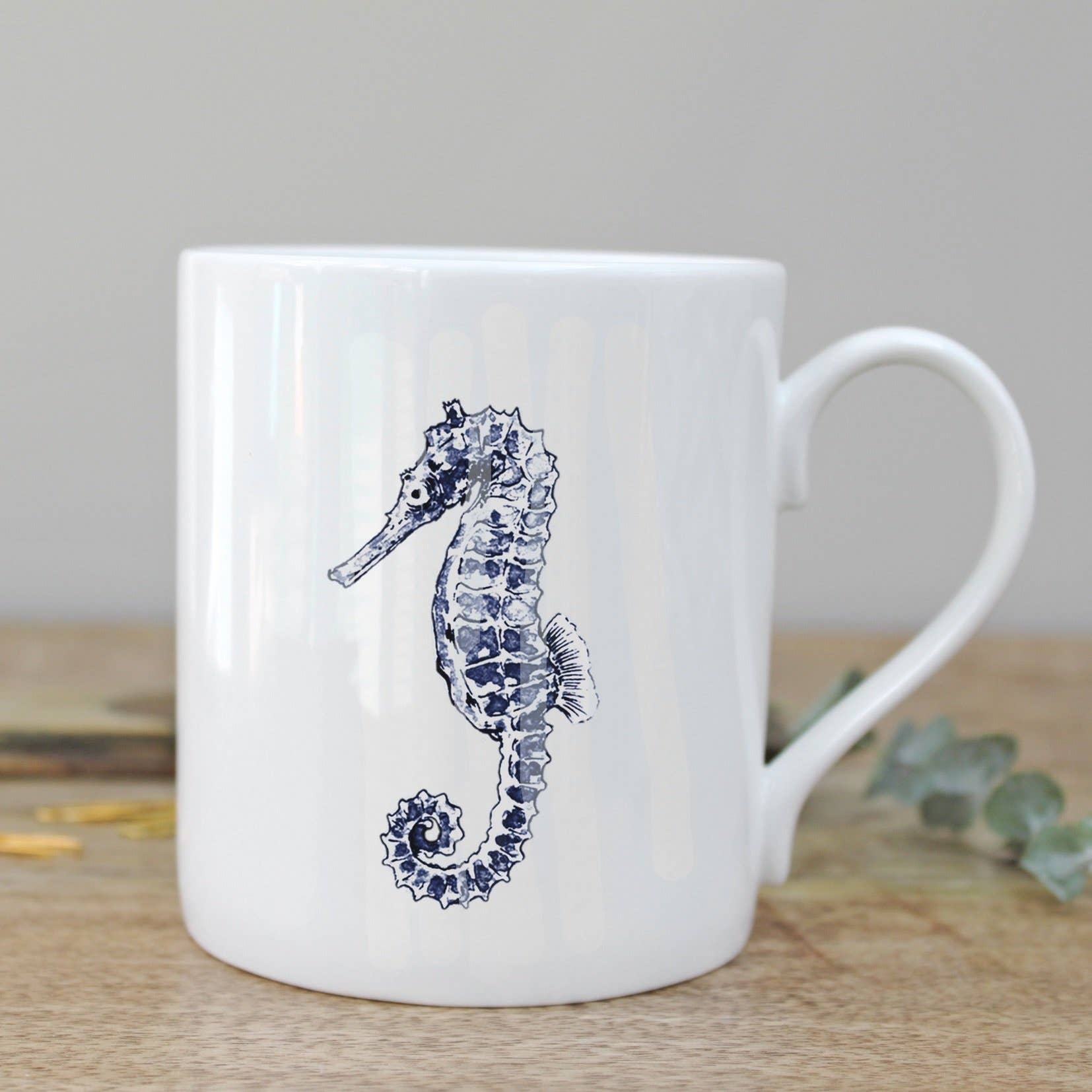 Sea Horse Fine Bone China Mug in a Gift Box