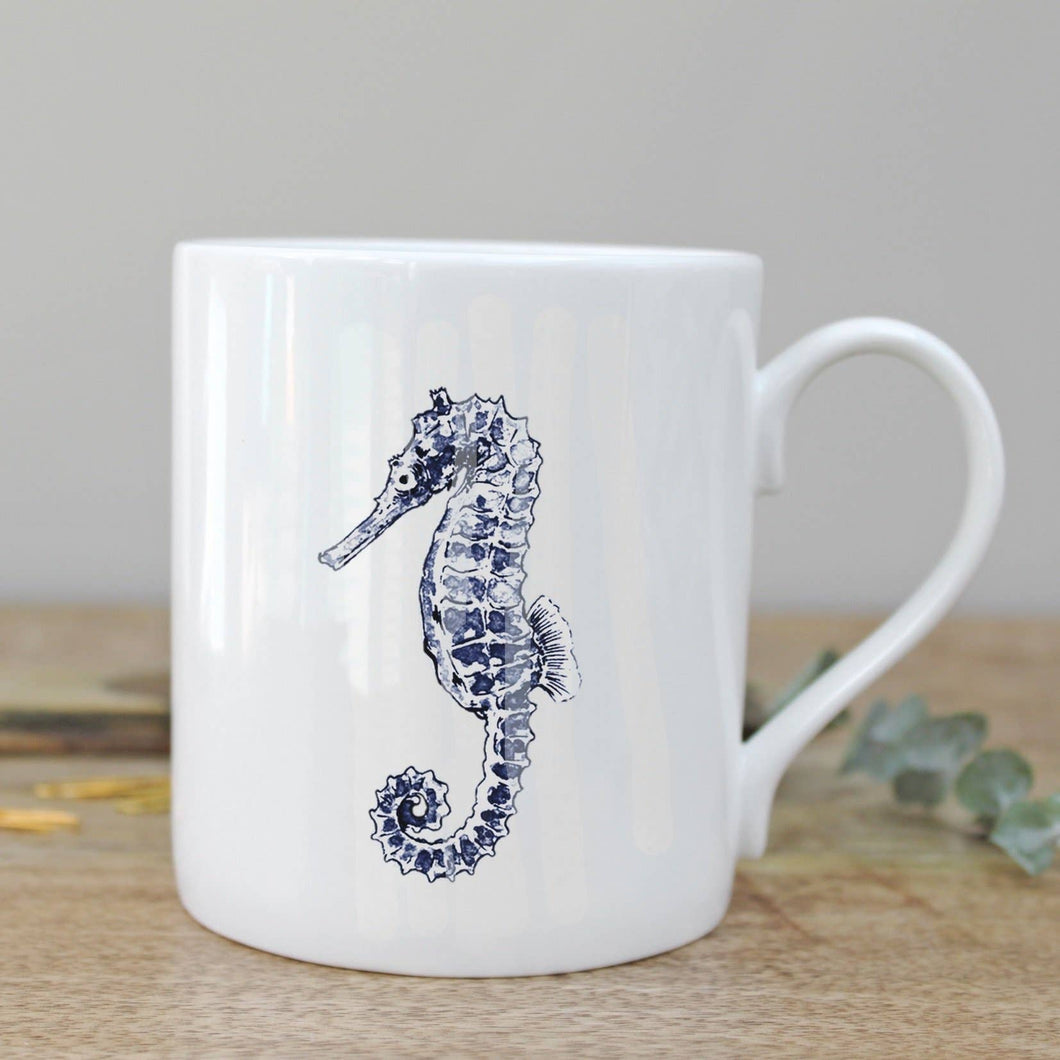 Sea Horse Fine Bone China Mug in a Gift Box