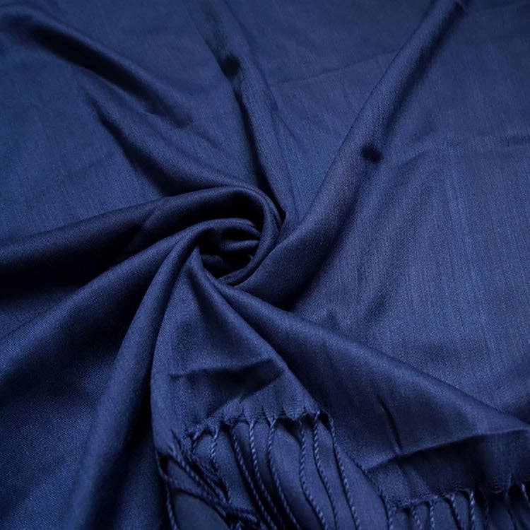 Plain Light Cotton Mix Large Scarf