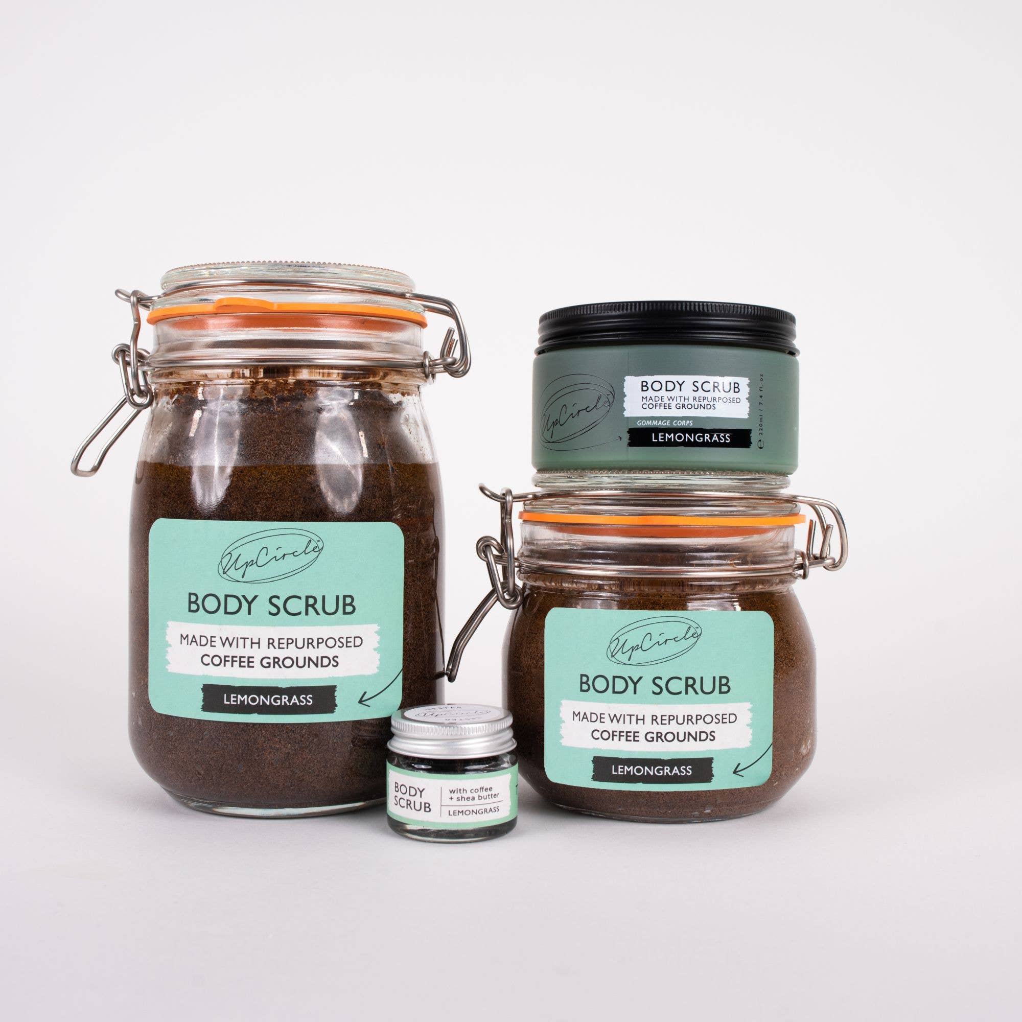 Upcircle I Lemongrass Body Scrub with Coffee + Shea Butter