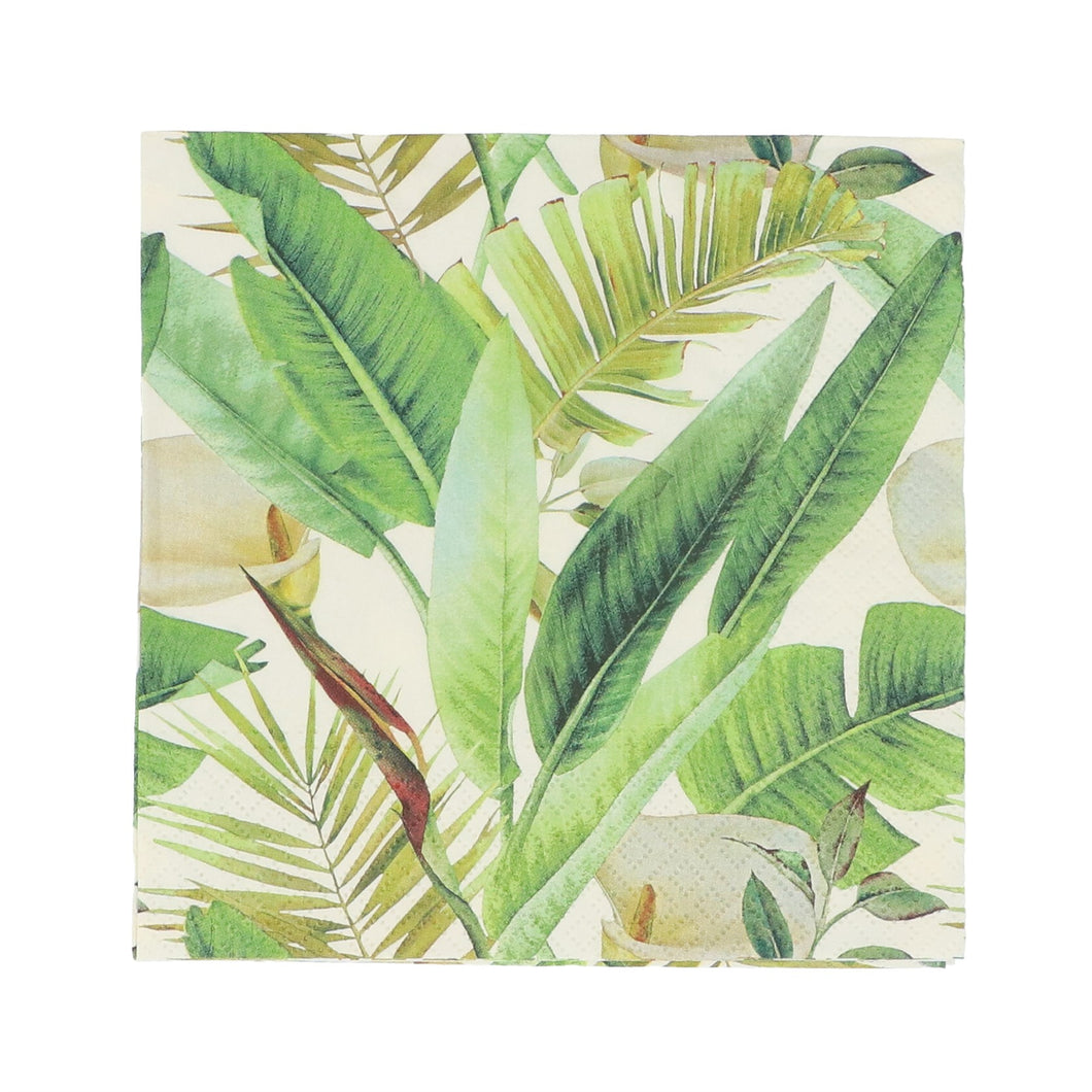 Paper Napkins 16cm - Tropical Leaves