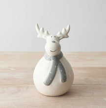 Load image into Gallery viewer, Plump Grey Scarf Reindeer, 14cm
