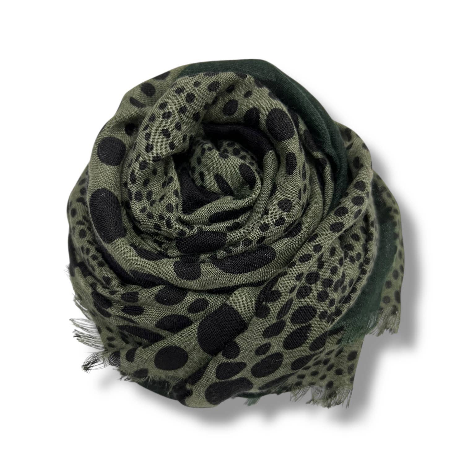 Leopard dots print scarf