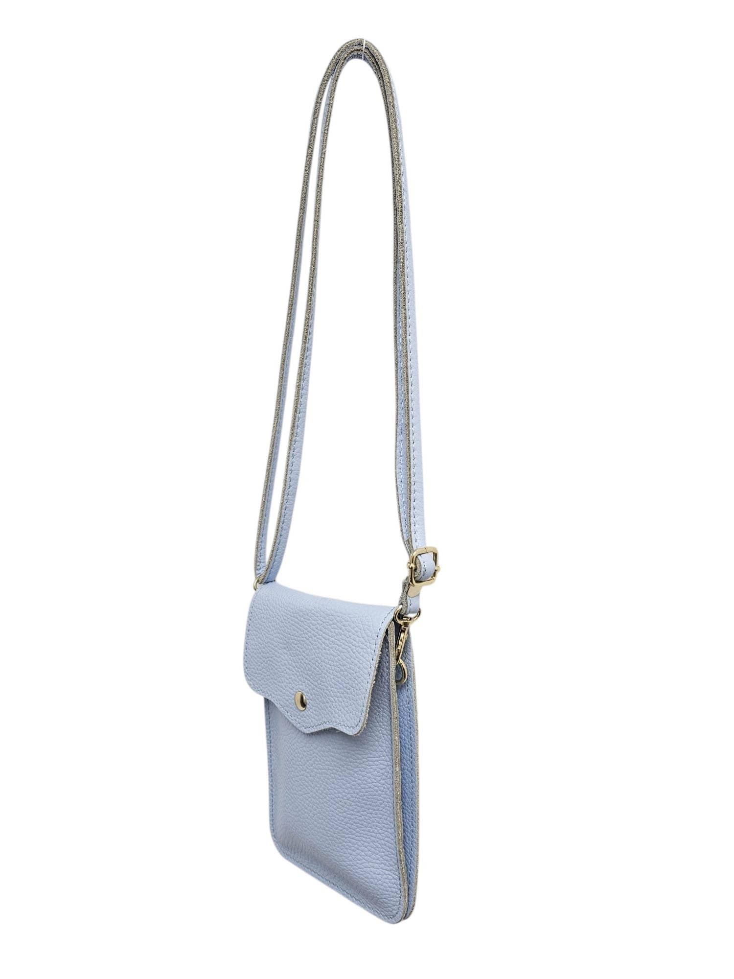 Italian Genuine Leather Mobile Cross Body Bag