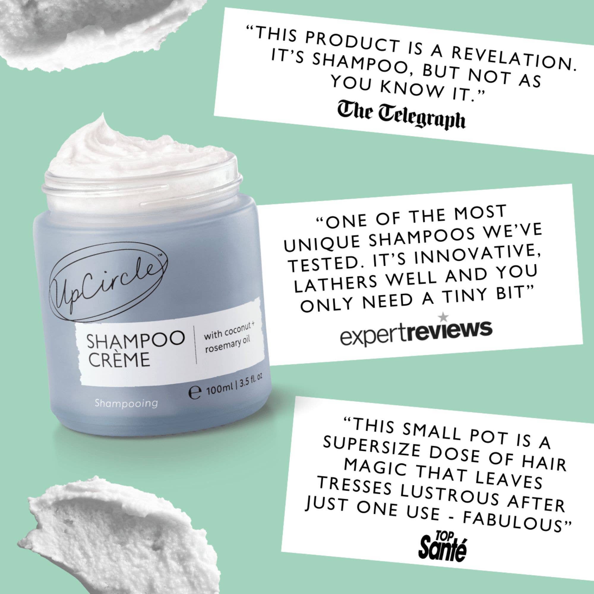 Upcircle I Shampoo Crème with Coconut + Grapefruit Oil 100ml