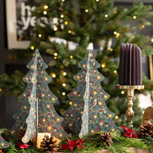 Load image into Gallery viewer, Set of 4 Christmas Tree Forest Table Decorations
