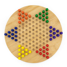 Load image into Gallery viewer, Bamboo Chinese Chequers Set
