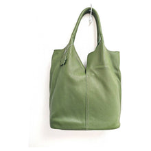Load image into Gallery viewer, Genuine Leather Soft Hobo Tote Bag
