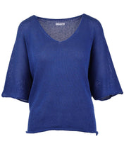 Load image into Gallery viewer, Cotton Blend V Neck Tunic Top
