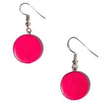 Load image into Gallery viewer, Wood Disc Earrings

