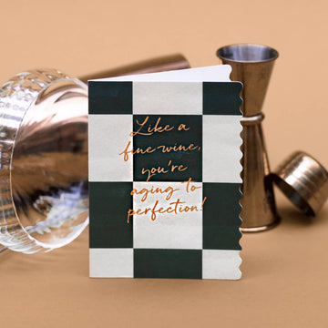 Like a Fine Wine Card (Cello-Free)