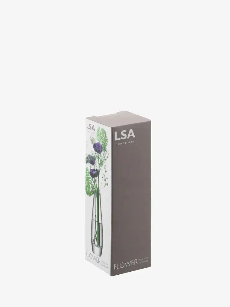 LSA Glass Flower Single Stem Vase