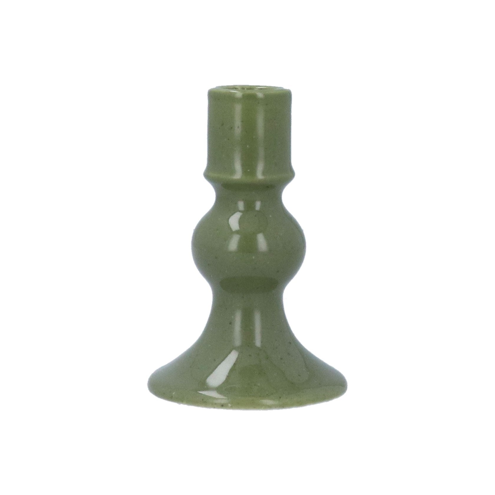 Porcelain Candlestick - Green