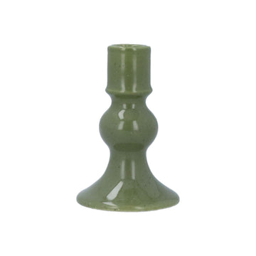 Porcelain Candlestick - Green