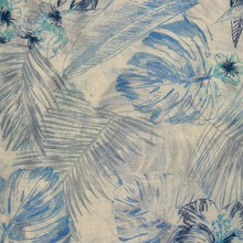 Load image into Gallery viewer, Tropical Leaf &amp; Floral Print Tassel Scarf
