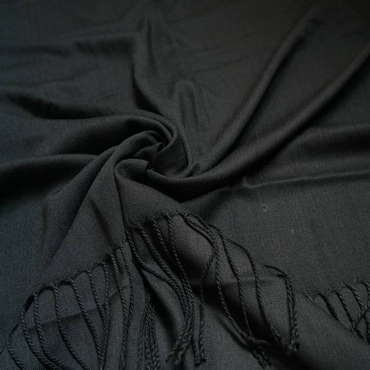 Plain Light Cotton Mix Large Scarf