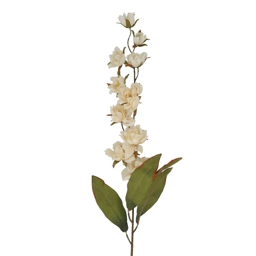 Faux Flowers Antique Cream Mini Double Magnolia