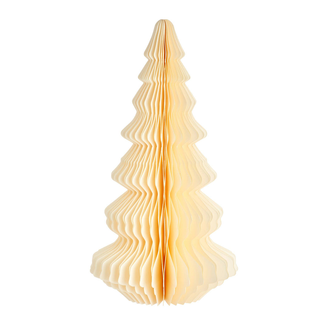 White Honeycomb Tree Paper Standing Decoration - Large