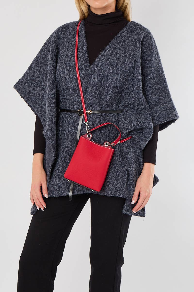 Soft Genuine Leather 2 Compartment Hand Bag