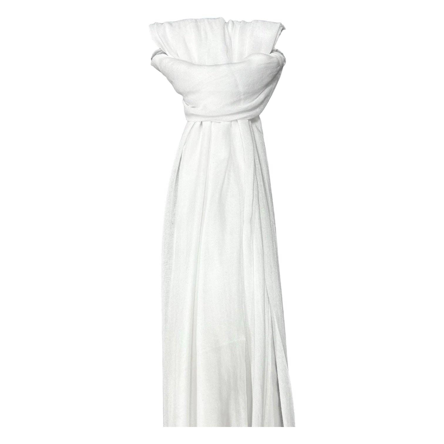 Big Plain Cotton Blend Scarf