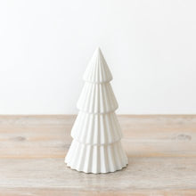 Load image into Gallery viewer, Matte White Tree Ornament
