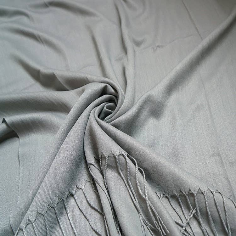 Plain Light Cotton Mix Large Scarf